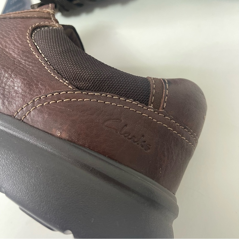 Clarks Mens Bradley Vibe Moc Toe Sneaker In Tan Tumble - New In Box -Reemoly - Picture 7 of 16